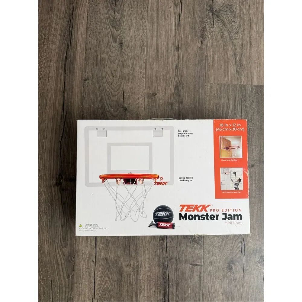 Tekk Pro Edition Monster Jam Mini Basketball Hoop New In Box